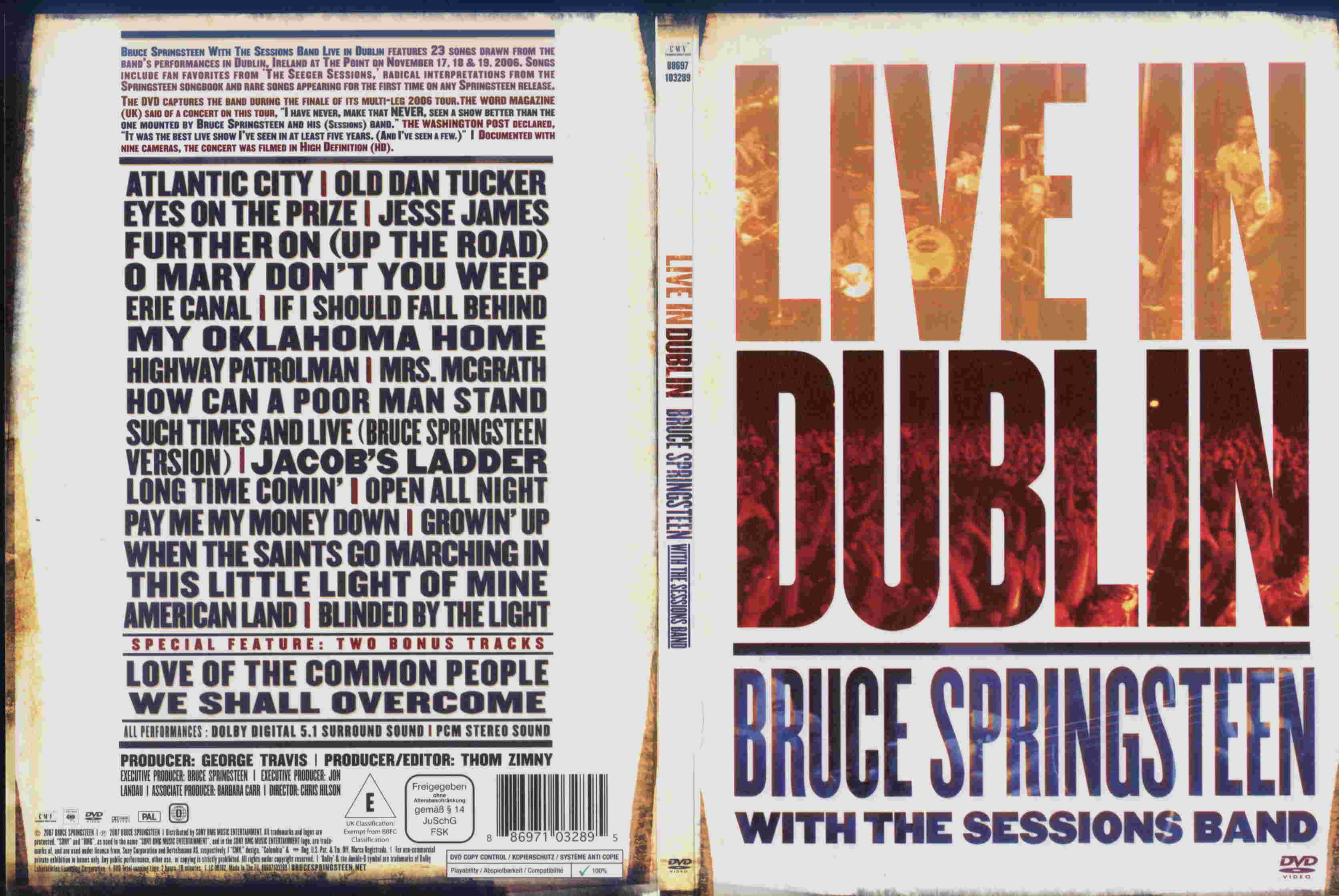 Bruce Springsteen Live In Dublin 2006 : Front | DVD Covers | Cover 